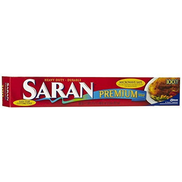 Saran Premium Plastic Wrap, 100 Sq Ft