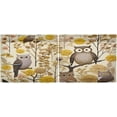 thumbnail image 3 of GZHJMY 24 Inch Length Kitchen Curtains Owls Flowers 2 Panels Half Window Sheer Curtains Rod Pocket Farmhouse Short Drapes for Bathroom Cafe Basement Home Decor, 3 of 7