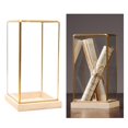 thumbnail image 3 of Vitrina De Cristal Cuboide Decorativa Obras De Arte Antiguas Vitrina Terrario M Sunnimix Estuche de muestra, 3 of 7
