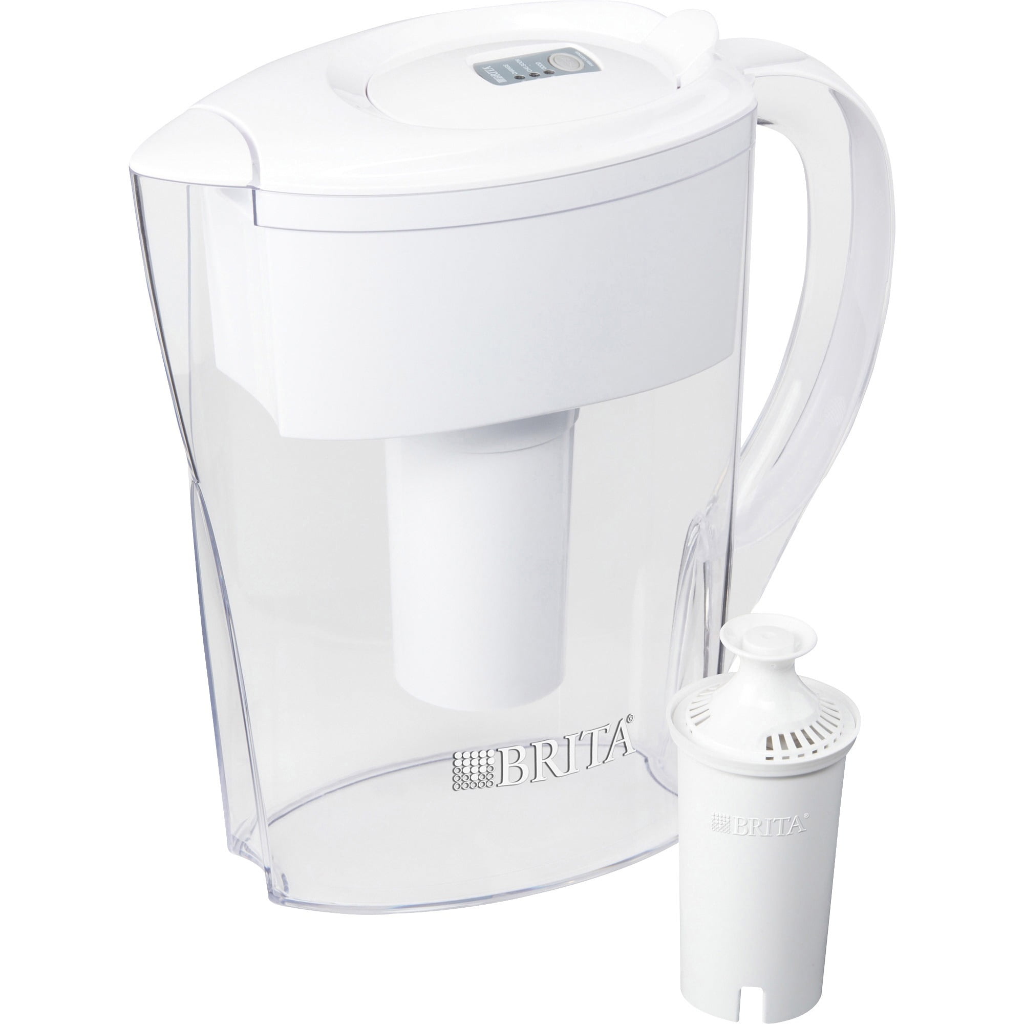 Brita, CLO35566, 6Cup Space Saver BPAFree Water Pitcher with 1 Filter, 1 Each, White Walmart