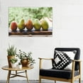 thumbnail image 4 of Kitchen Canvas Wall Art Pear Fruit Food Picture Dining Room Canvas Painting for Home Wall Decor, Pear Fruit Framed Artwork for Kitchen Restaurant Decoration Ready to Hang (12" Hx18 W), 4 of 6