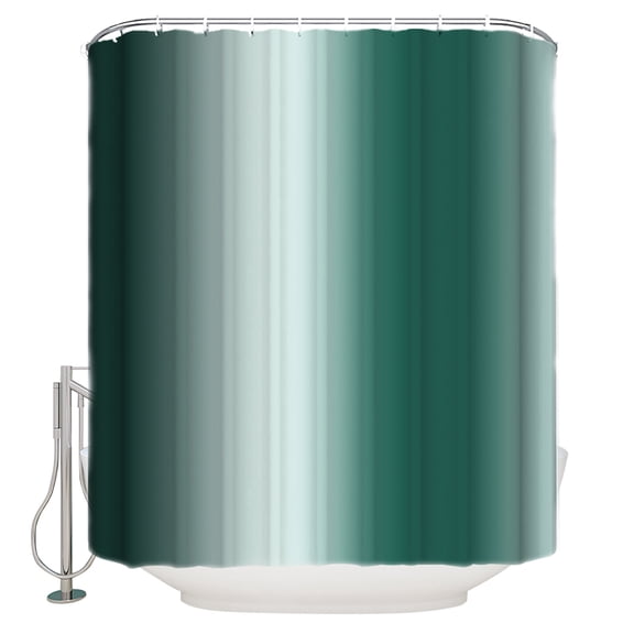 Turquoise Ombre Bathroom Shower Curtains with 12 Hooks Polyester Waterproof Shower Curtain for Stalls and Bathtubs Abstract Modern Art Aesthetics Decorative Bathroom Privacy Curtain 60x72 Inches