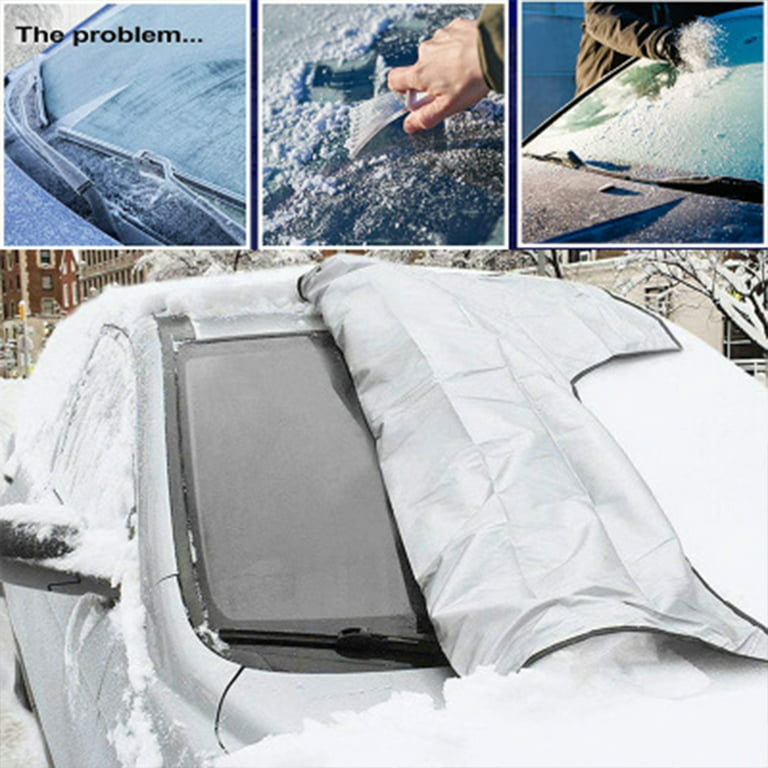 Car Windscreen Cover for Winter Magnetic Snow Cover Heavy Duty Windscreen  Covers Frost Snow Protector Car Windshield Cover (183x116 cm) on OnBuy