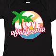 thumbnail image 4 of Inktastic I Love California with Ocean and Palm Trees Boys or Girls Baby Bodysuit, 4 of 5