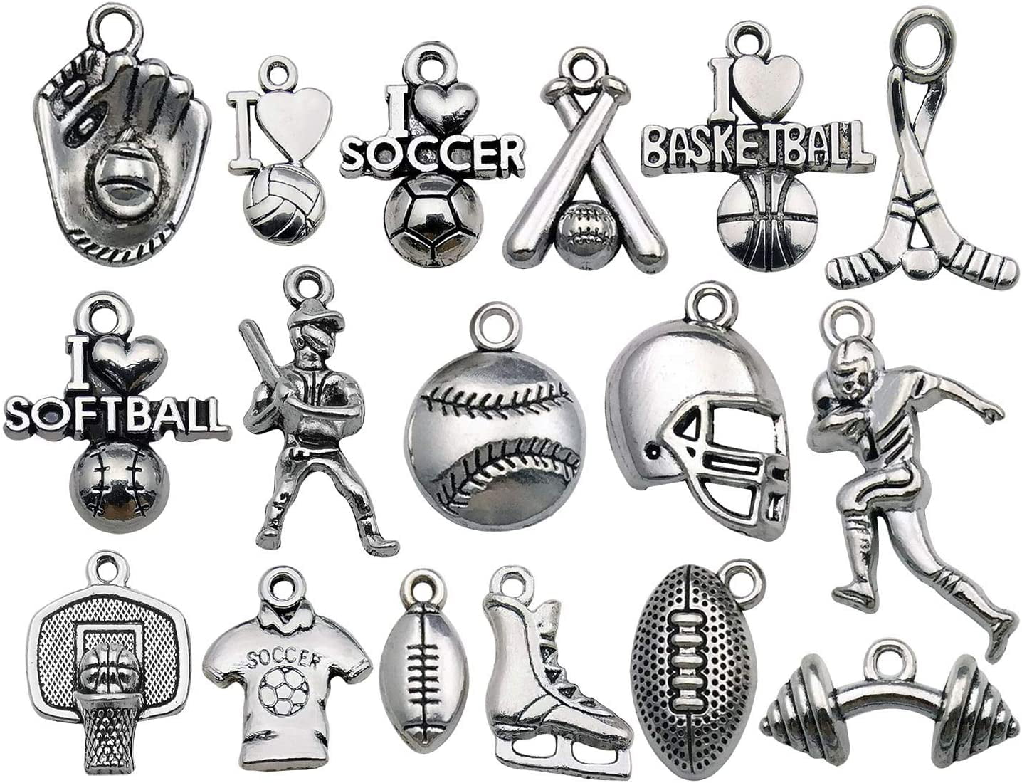Sterling Silver 3-D Light Bulb Charm DIY Crafting by Wholesale Charms