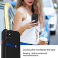 thumbnail image 4 of Compatible with Samsung Galaxy S22 Ultra Case Silicone with Card Holder Black,Phone Samsung S22 Ultra Case Silicone Liquid Shockproof Protective Slim Cover (Black), 4 of 13