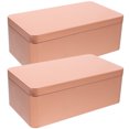 thumbnail image 3 of MIANGASTORE 2Pcs Tea Tin Empty Storage Box Jewelry Gift Packing Box Cookie Candy Container, 3 of 7