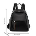 thumbnail image 3 of Women Backpack Large Capacity Fashion PU Leather Student Backpack (L Pink), 3 of 6