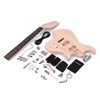 Muslady Unfinished DIY Electric Guitar Kit Basswood Body Maple Guitar Neck Rosewood Fingerboard with Tremolo