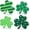 B, variant on Shamrock St Patricks Day Decorations, Wooden St. Patrick's Day Tiered Tray Decor Set of 4, Green Clover Saint Patrick Day Table Top Decoration for Home, Shelf, Door, Office Party (Pattern)