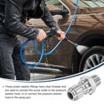 thumbnail image 4 of Uxcell 2 Pack Pressure Washer Adapter, 3/8" Male Quick Plug to G1/4" Male Quick Connect Fittings Stainless Steel Swivel Adapter for Pressure Power Washers Hose, 4 of 6