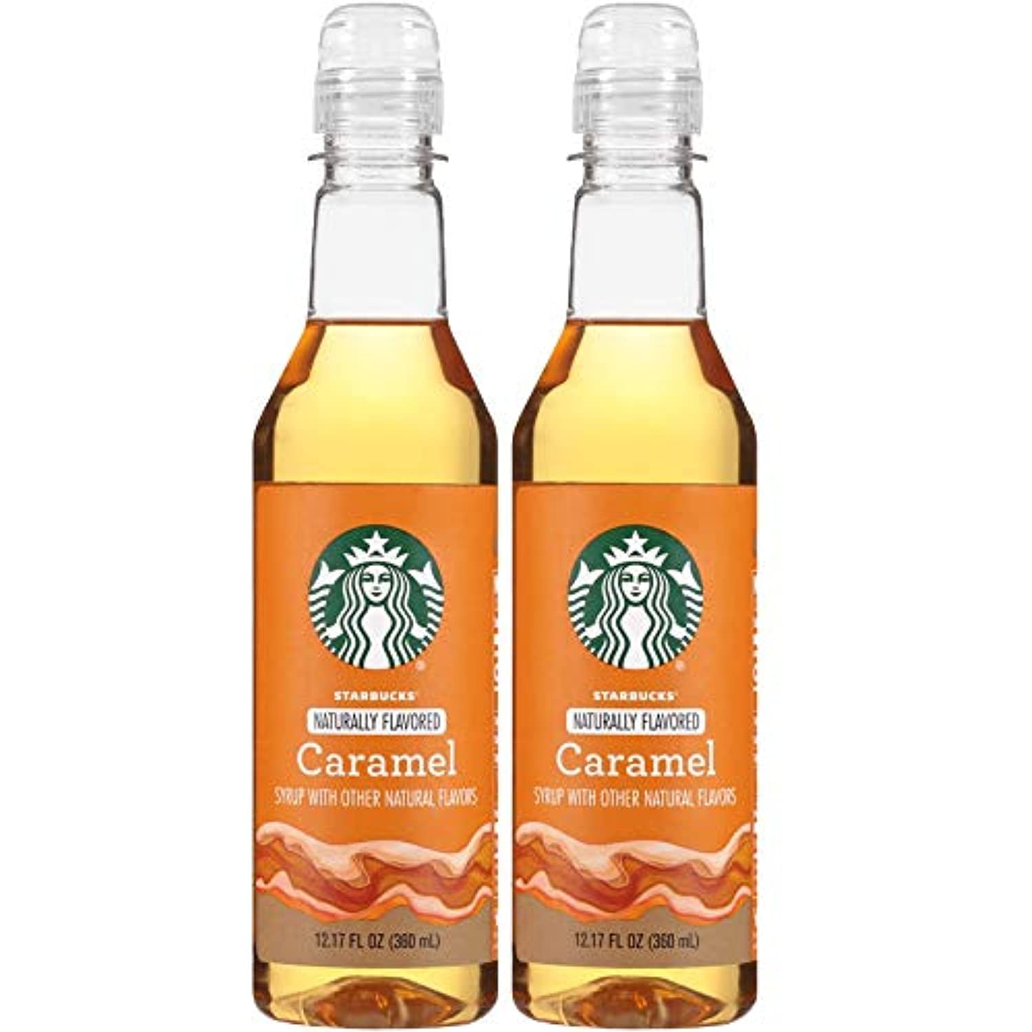 Starbucks Naturally Flavored Caramel Coffee Syrup, 12.17 Fl Oz. (Pack