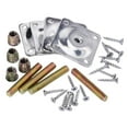 thumbnail image 4 of 4 piezas de placas de montaje para patas de muebles, soporte de sofá, almohadillas planas para patas de montaje, placa para patas de mesa, Conector de mayimx Placas de montaje de patas, 4 of 8