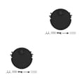 thumbnail image 1 of Bewildely Silent Robot Vacuum Cleaner USB Charging 1 in 3 for Carpets Pets Hair Negro 2Conjunto, 1 of 6