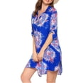thumbnail image 2 of Luiryar Women's Swimsuit Beach Cover Up Shirt Bikini Beachwear Bathing Suit Plus Size V Neck Beach Dress, 2 of 3