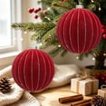 thumbnail image 4 of Large 6 Inch Christmas Ornaments Balls, Diamond Patterned Metallic Thread Christmas Balls, Christmas Tree Decorations for Holiday Parties, 4 of 9