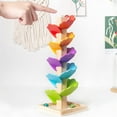 thumbnail image 2 of Toy Building Blocks Wooden Music Tree, Wooden Music Tree Toy for Kids, Marble Ball Run Track Game for Toddlers, Marble Tree Educational Montessori Toy for 4-8 Boys and Girls Birthday, 2 of 7