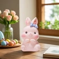 thumbnail image 2 of Easter Bunny Night Light, Portable LED Holiday Decor, Cute Rabbit Shape Nightlight for Children Room, Easter Festival Party Decoration and Gift(Pink), 2 of 6