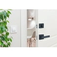 thumbnail image 4 of Design House 595702 Emblem Contemporary Square Single Cylinder Deadbolt Matte Black, 4 of 11