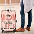 thumbnail image 4 of I'm a Pug Mom and a Registered Nurse Nothing Scares Me Travel Luggage Cover Dog Lover Gifts Suitcase Dust Protective Decor - 00002, 4 of 5