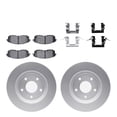 thumbnail image 3 of KarParts360 For Nissan Altima 2007 08 09 10 2011 Rotors And Brake Pads Front | Cast Iron | Vented | Ceramic Pads | Performance/Racing Driving Style | Plain Rotor Style | 5 Lugs, 3 of 4
