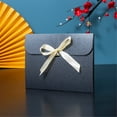 thumbnail image 5 of Zhuge Bolsas de regalo de papel con lazo, sobres para fiestas, bolsas de regalo para bodas, cajas de 9,4 x 7 pulgadas (azul), 5 of 5