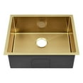 thumbnail image 2 of Rivage 23 x 18 Stainless Steel, Single Basin, Undermount Kitchen Sink, Gold, 2 of 10