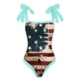 thumbnail image 4 of Linfrsh Tankini Swimsuits for Women 4th of July Swimsuits for Women Resort Wear Beachwear Strappy Set Two Piece Swimsuit Swimdress Mint Green,L, 4 of 6