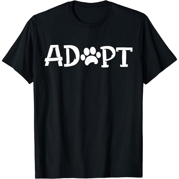 Adopt No Shopt Animal Protection Animal Rescue Animal Cage Adopted T-Shirt Black 3X-Large