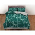 thumbnail image 3 of Lucky Bamboo Doona Cover Botanical, Colcha Verde Juego de Cama para Dormitorio, 3 of 4