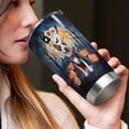 thumbnail image 4 of Happy Halloween Vampire Bull Terrier BOO with Pumpkins Fun and Spooky 20oz Stainless Steel Tumbler Insulated Cup with Lid Bully Dog Lovers Gifts Idea - 00018, 4 of 5
