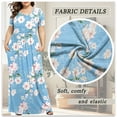 thumbnail image 5 of WUJINXIA Women's Summer Plus Size 2X to 6X Maxi Loose Dress with Pockets, 5 of 7