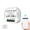 thumbnail image 2 of Zootealy Module de Variateur Wifi 90-250V Variateur Switch Smart Lumière Switches 2 Voies Switch Contrôle Vocal Application Télécommande Fonction de Minuterie Mini Design, 2 of 6