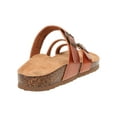 thumbnail image 3 of Time and Tru Women’s Toe Thong Footbed Slide Sandals, Wide Width Available, 3 of 6