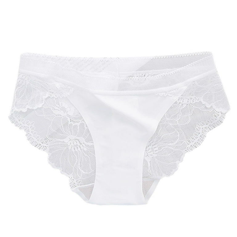 Spdoo Women Underwear Low Waist Lace Seamless Stretch Panties Hollow Bikini  Breathable Briefs 