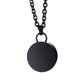 thumbnail image 2 of Collar de de cremación Medallón redondo de acero inoxidable para Negro, 2 of 8