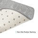 thumbnail image 4 of 2uds Memoria Espuma Baño Alfombrilla Adoquines Baño Alfombras 80x50cm, Antideslizante Baño Alfombra Agua Absorbente Máquina Lavable Suelo Alfombra Baño Esteras-Gris Unique Bargains Alfombras de baño, 4 of 5