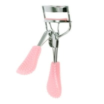 1 Pc Women Handle Lash Curler for Beauty Parlor Vacation Travel Wedding Pink Stainless Steel Plastic
