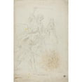 thumbnail image 2 of Agostino Carracci 11x14 Black Ornate Wood Framed Double Matted Museum Art Print Titled: Balaam's Ass, 2 of 5