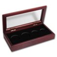 thumbnail image 1 of Glass Top Wood Presentation Box - 4 Coin Set, 1 of 2