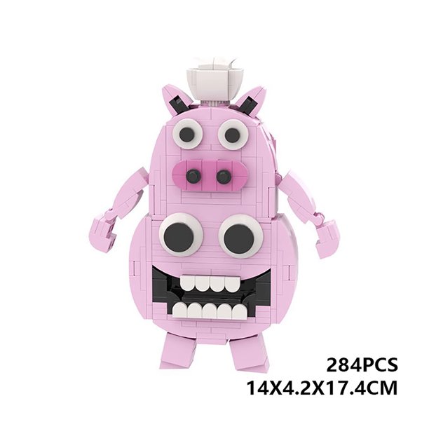 Mannequin Amusement MOC Building Blocks Park Purple Kangaroo Kindergarten Monster Gift Toys, for Adults Office Desk Decoration