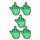 thumbnail image 1 of Great promotion! Middle Finger Suction Cup, Novelty Middle Finger Gag Gifts, Suction Cup Middle Finger Decoration Accessories For Car Screen Mirrors Glass, 1 of 5