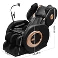 thumbnail image 2 of Full Body Massage Chair with 6 Fixed Point Rollers & Air Compression Therapy, Heated Lumbar Support, Foot Roller & Adjustable Recliner, Bluetooth Audio, Black, 2 of 8