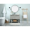 thumbnail image 6 of Elegant Decor Sloane 40" MDF and Steel Single Bathroom Vanity in Concrete Gray, 6 of 8