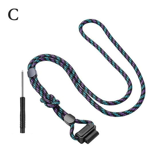 Watch Lanyard with Hanging Decoration – Anti-loss Strap Pendant for Smartwatch, Bracelet, or Small Accessoriespurple