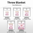 thumbnail image 2 of Butterfly Blanket for Girls, Butterfly Blanket for Baby Girls Kids, Soft Flannel Toddler Blanket Butterfly Easter Gift, Lightweight Fleece Throw for Birthday Children's Day Sofa Bed 30"x40", 2 of 7