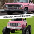 thumbnail image 6 of 24V Ride on Car 2 Seater, Licensed Chevrolet Cheyenne Powered Ride on Toy Truck with Remote Control, 4 Wheels Electric Vehicle Giftable Toy Car for Kids Aged 3-8, Spring Suspension, Pink, 6 of 11
