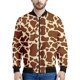 thumbnail image 4 of Chaqueta bomber con estampado 3D de vaca colorida para hombre y mujer, sudadera de primavera y otoño, chaquetas de calle de manga larga con cremallera, 4 of 4