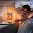 thumbnail image 7 of Lily Flowers Orange Bedside Table Lamp LED Warm Lights with USB Charging Port Retro Cylinder Desk Lamps, 7 of 7