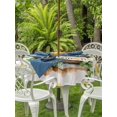 thumbnail image 3 of Outdoor Tablecloth with Umbrella Hole for Patio/Picnic/Party/Camping, Lemon Basket Summer Waterproof Table Cloth Round Cover Washable, Farmhouse Eucalyptus Grey Wooden (Dia 60"), 3 of 8
